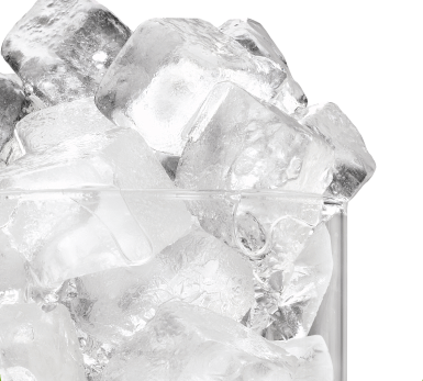ice cubes in a glass
