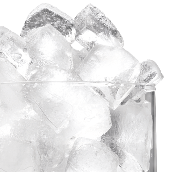 ice cubes in a glass